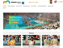 Tablet Screenshot of miamiopen.com